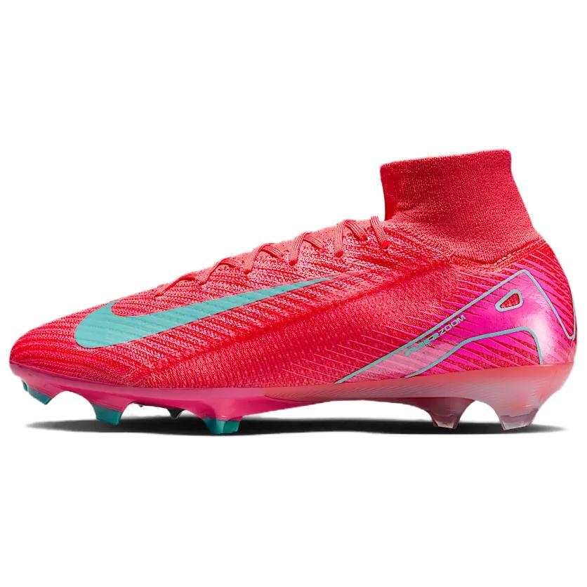 Nike Nike Mercurial Superfly 10 FG Firm Ground Natural Grass Slip Resistant Abrasion Resistant Soccer Shoes Men's Red