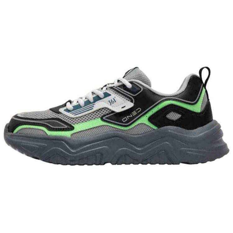 361° Slip Resistant Abrasion Resistant Low top Casual Shoes Men's Gray Black