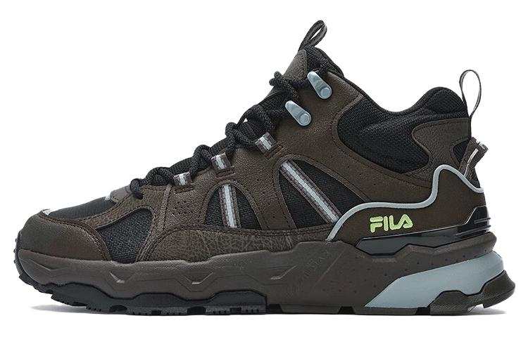 FILA Trek 1S Mesh, Textile, Synthetic Leather Cushioning, Wear Resistant Low top Casual Shoes Men's Dark Brown