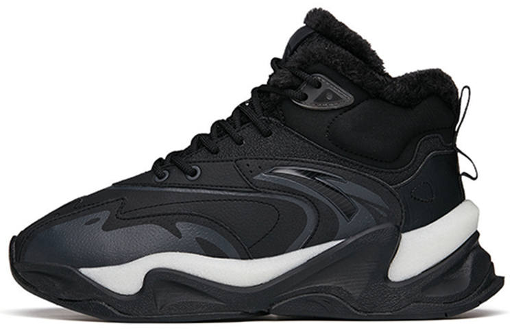Anta Pulse Life Collection Cushioning, Wear Resistant High top Casual Shoes Women's Black