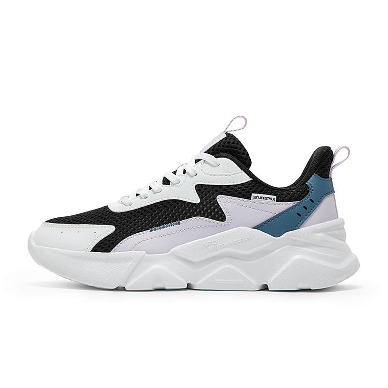 361° Slip Resistant, Breathable, Lightweight Low top Casual Shoes Women's 361 Degrees White/Obsidian Black