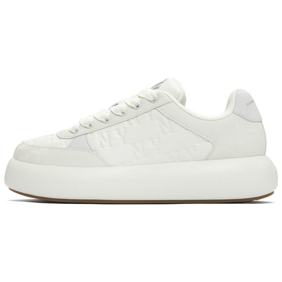 MLB Chunky Classic Slip Resistant Abrasion Resistant Low top Casual Shoes Unisex White