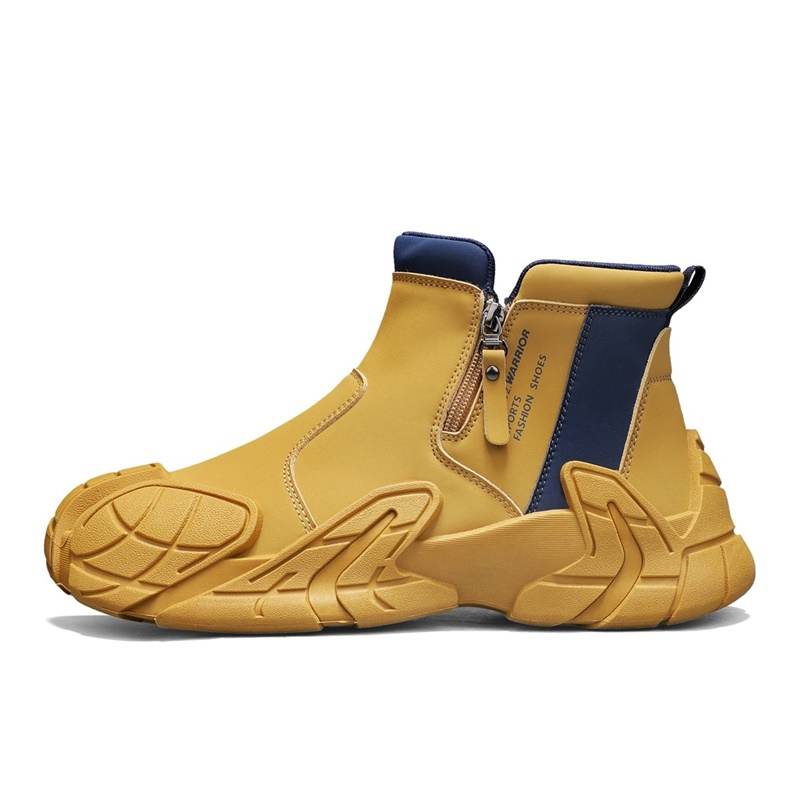 WARRIOR WARRIOR Short Combat Boots Men's Earth Yellow Dark Blue