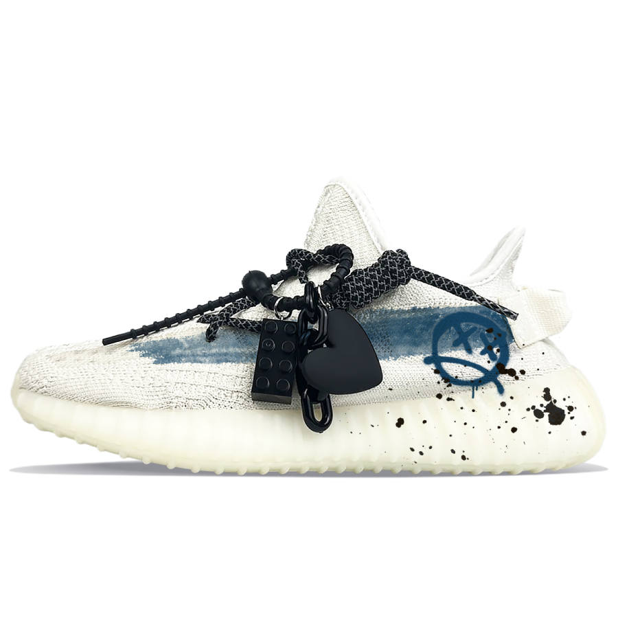 Adidas Originals Yeezy Boost 350 V2 Low top Casual Shoes Unisex Blue White