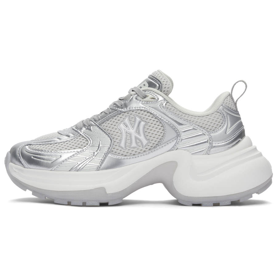 MLB New York Yankees Low top Casual Shoes Women's Silver