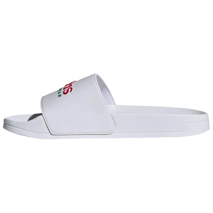 Adidas Adidas Adilette Shower Slide 'White Better Scarlet'