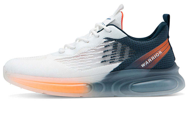 Warrior Breathable Lightweight Breathable And Lightweight Low top Sports Casual Shoes Unisex White Blue
