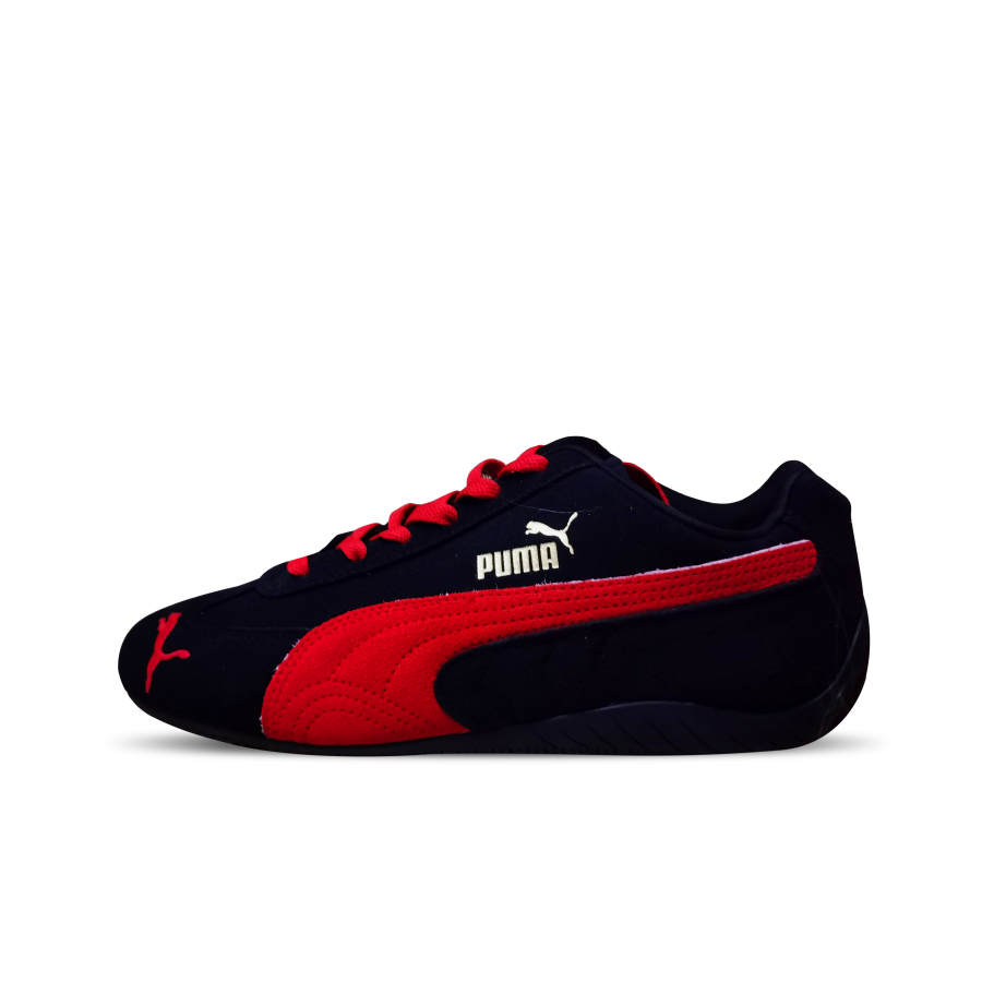 PUMA Speedcat Warm Sun Slip Resistant, Abrasion Resistant, Lightweight Low top Casual Shoes Unisex Black Red