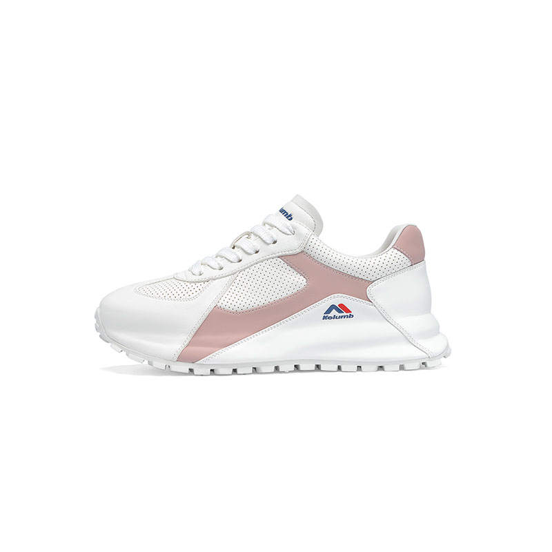 Kolumb Top Grain Cow Leather Abrasion Resistant Breathable Slip Resistant Low top Casual Shoes Women's