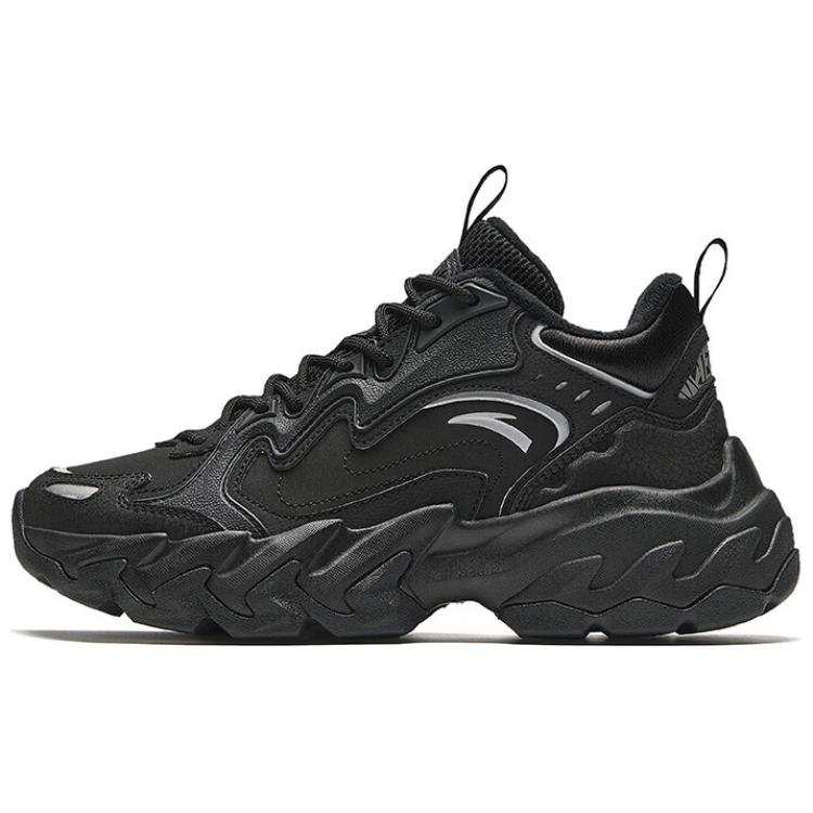 Anta Rock Fleece Lined, Comfortable Fashion Slip Resistant Abrasion Resistant Mid top Casual Shoes Women's Black