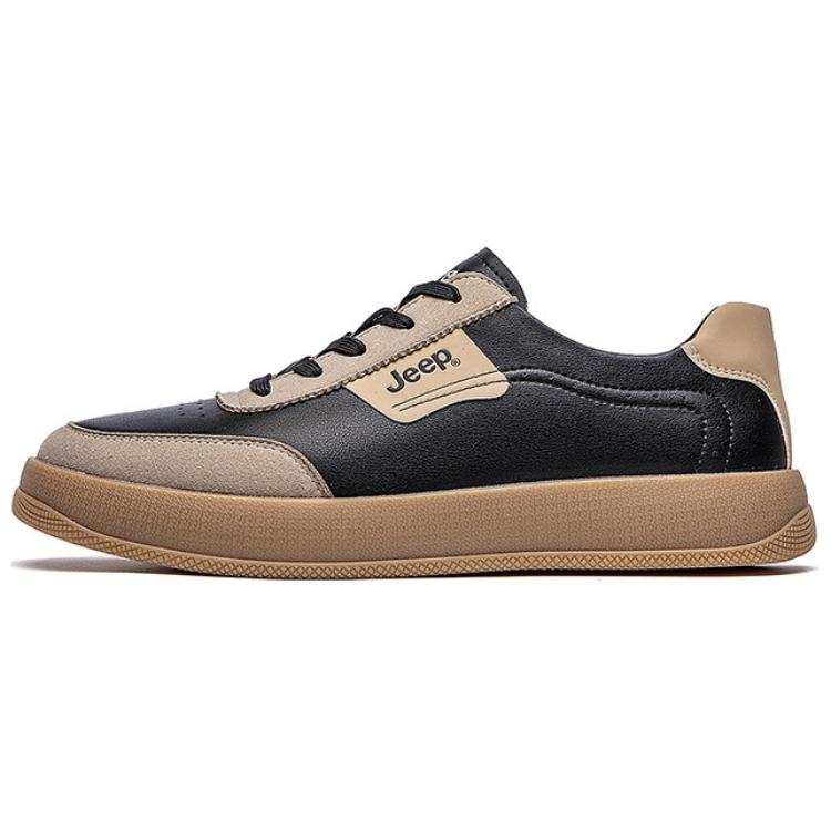 Jeep Synthetic Leather Low top Casual Shoes Men's Brown Black