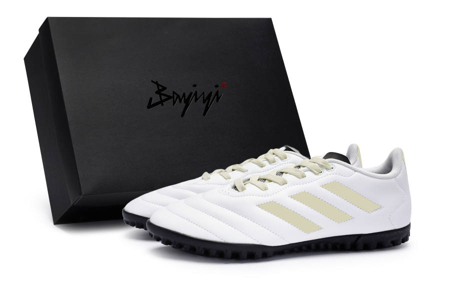 Adidas Adidas GOLETTO VII Slip Resistant Slip Resistant Soccer Shoes Unisex White Beige Yellow