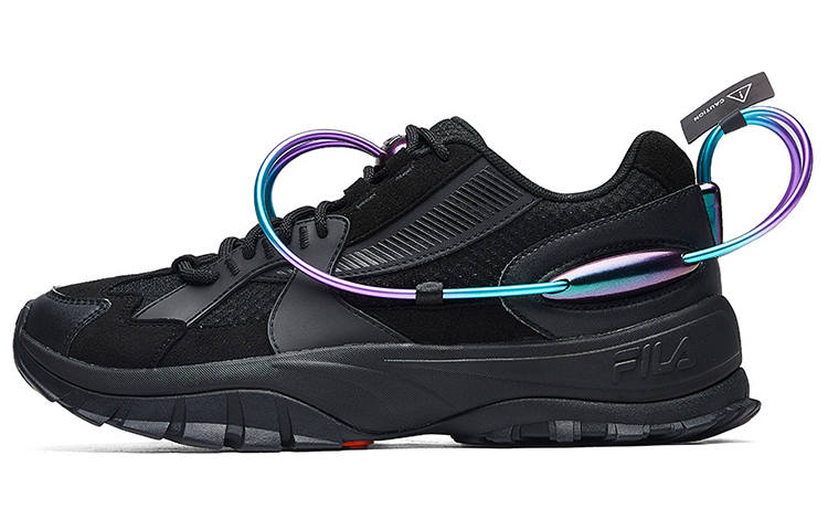 FILA FUSION Hit 3000 Fabric Low top Casual Shoes Men's Black