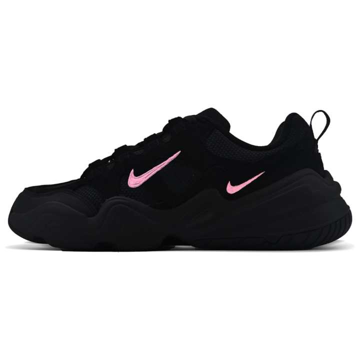 Nike Nike Tech Hera Pink Hook Abrasion Resistant Abrasion Resistant Low top Casual Shoes Unisex Black Pink