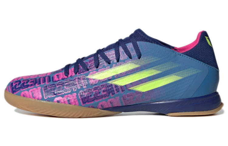Adidas Adidas Messi Soccer Shoes Men's Low Top Blue/Rose Red/Neon Yellow
