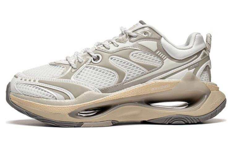 Li-Ning Li Ning Exceed Infinity Abrasion Resistant Breathable Low top Sports Casual Shoes Women's White Gray