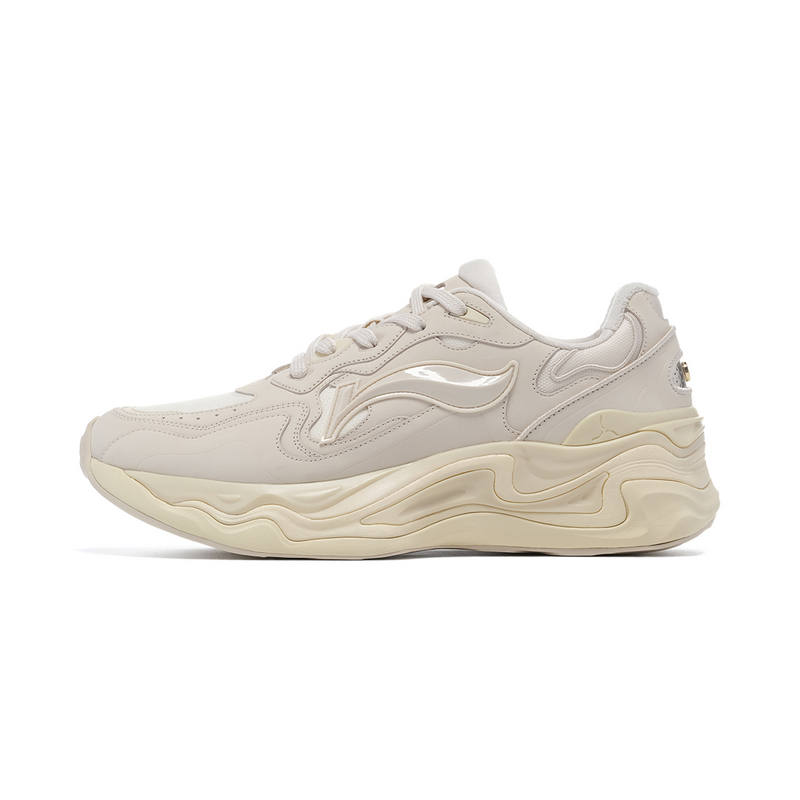 LI-NING 1990 LI NING 1990 Lava 2 Cushioning Abrasion Resistant Cushioning, Wear Resistant Low top Casual Shoes Men's Beige Yellow