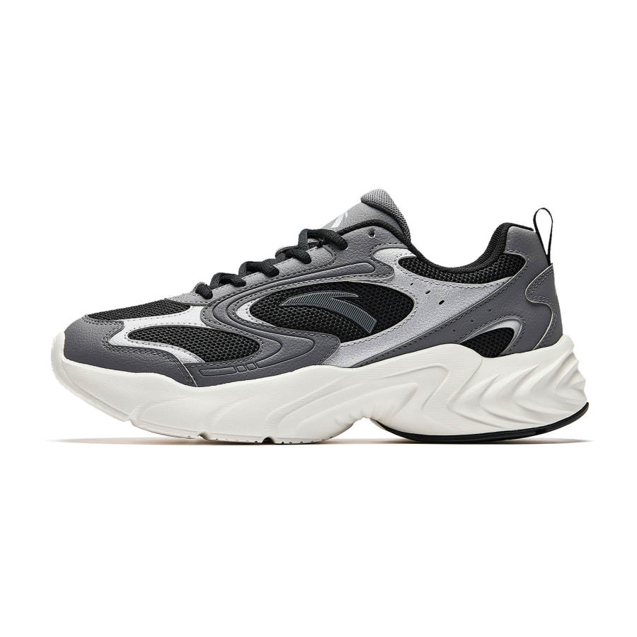 Anta Vintage Trendy Sneakers & Casual Shoes Men's Basic Black/Plain Gray/Silver