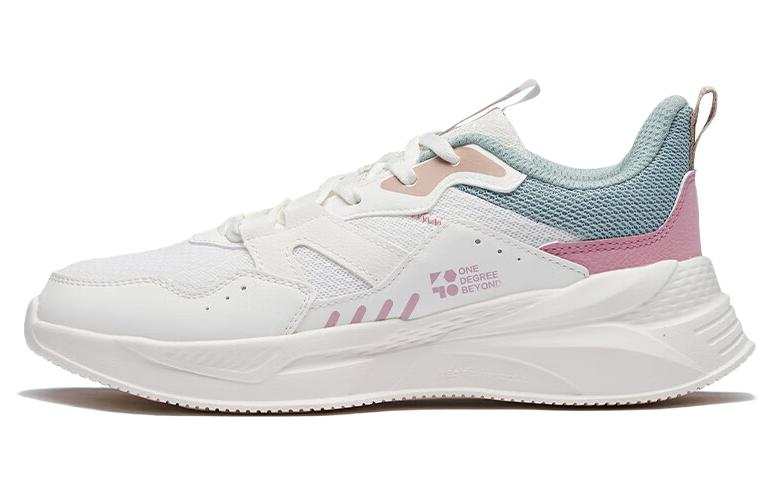 361° Cushioning Slip Resistant Abrasion Resistant Low top Sports Casual Shoes Women's White Green
