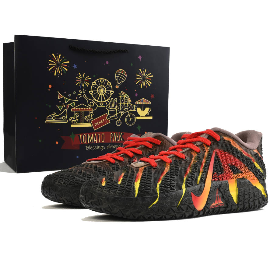 Nike Nike Ja Morant 3 Lava Abrasion Resistant Abrasion Resistant Low top Basketball Shoes Men's Brown