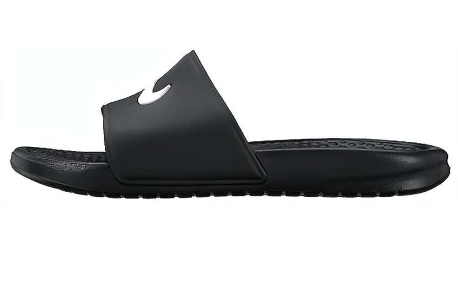 Nike Nike Benassi Shower Slide Women's Black White Slippers 'Black White' Women's