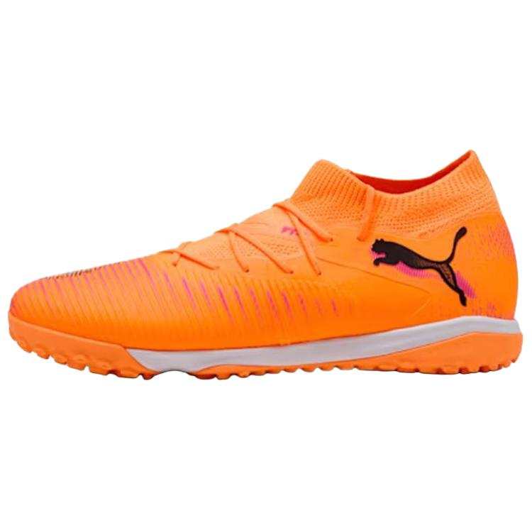 PUMA FUTURE 8 Cushioning Slip Resistant Soccer Shoes Unisex Orange Black