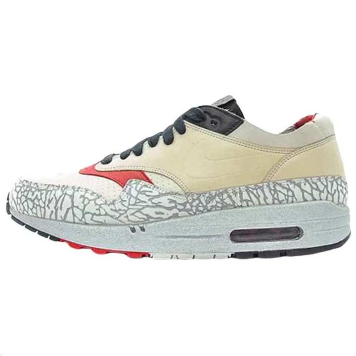 Nike Nike Air Max 1 Nl Premium Elephant Print Neutral Grey Varsity Red 2005