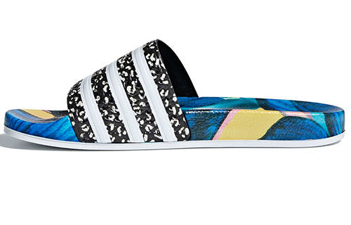 Adidas Adidas Wmns Adilette Slides 'Tropical Leaf Print'
