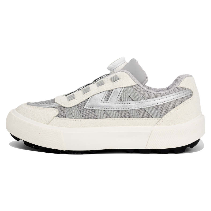 Warrior Slip Resistant Abrasion Resistant Low top Casual Shoes Unisex Light Gray