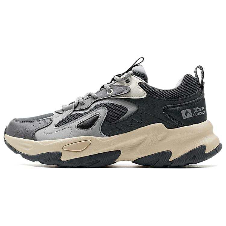 XTEP Wear resistant And Lightweight Low top Casual Shoes Men's Black Gray