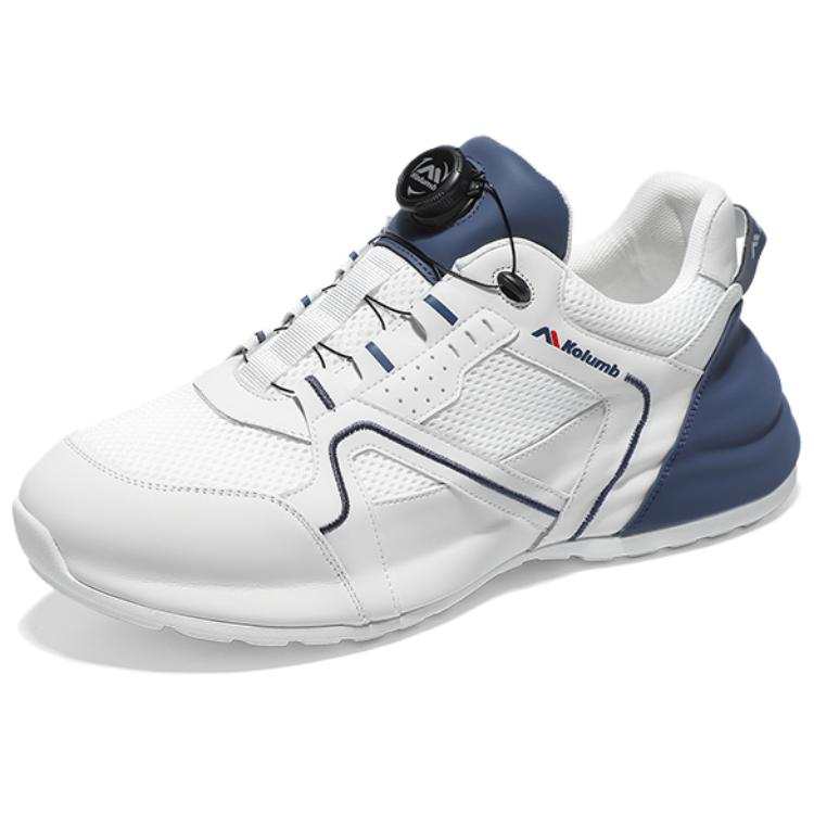 Kolumb Slip Resistant Waterproof Cushioning Low top Casual Shoes Men's White Blue