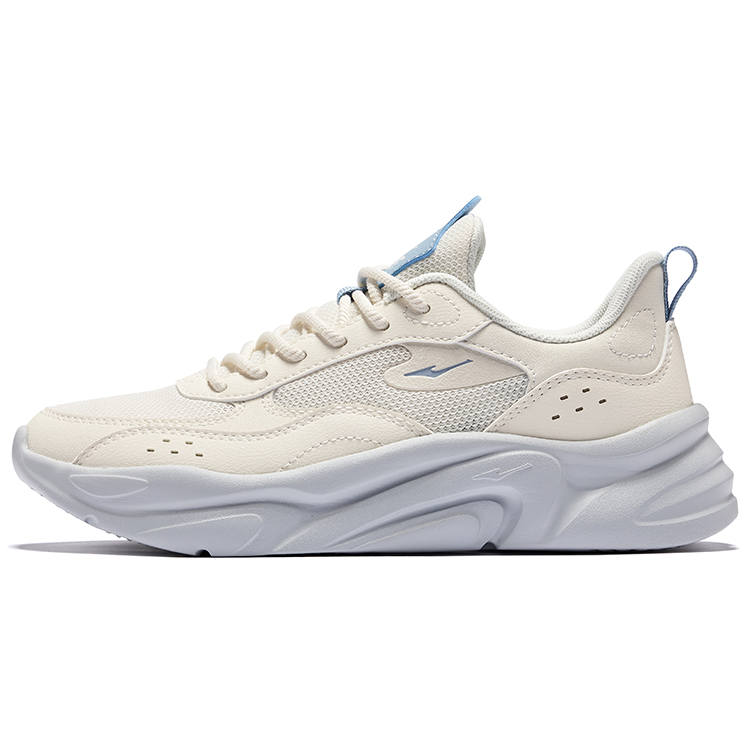 Erke Abrasion Resistant Breathable Low top Casual Shoes Women's Unbleached Original Color Powder Blue