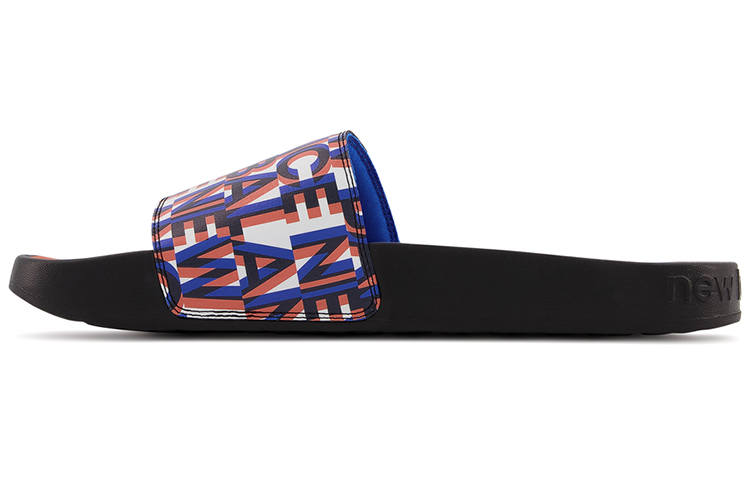 New Balance New Balance NB 200 Athleisure Rubber Sole Slide Slippers Men's Black Orange Blue