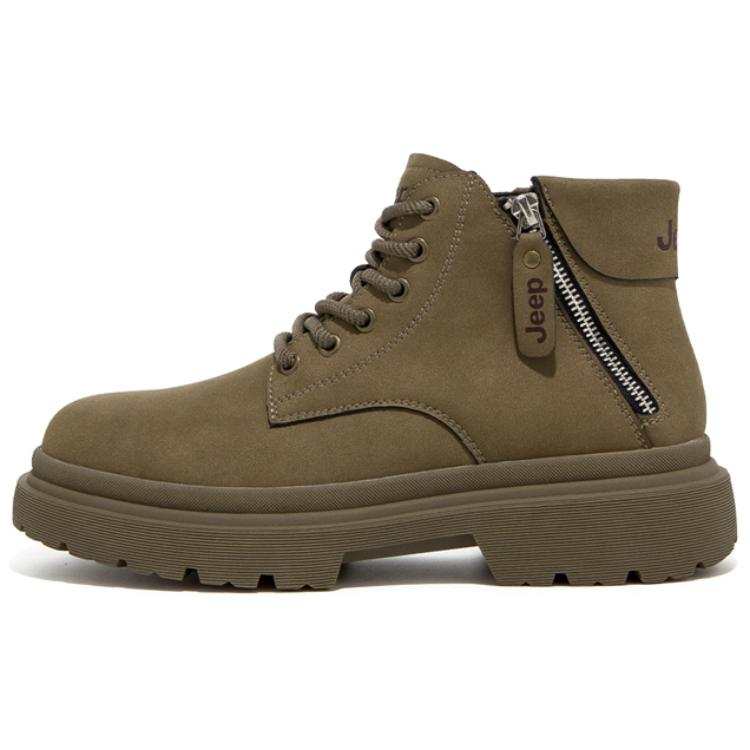 Jeep Jeep Ankle Length Combat Boots Men's Khaki