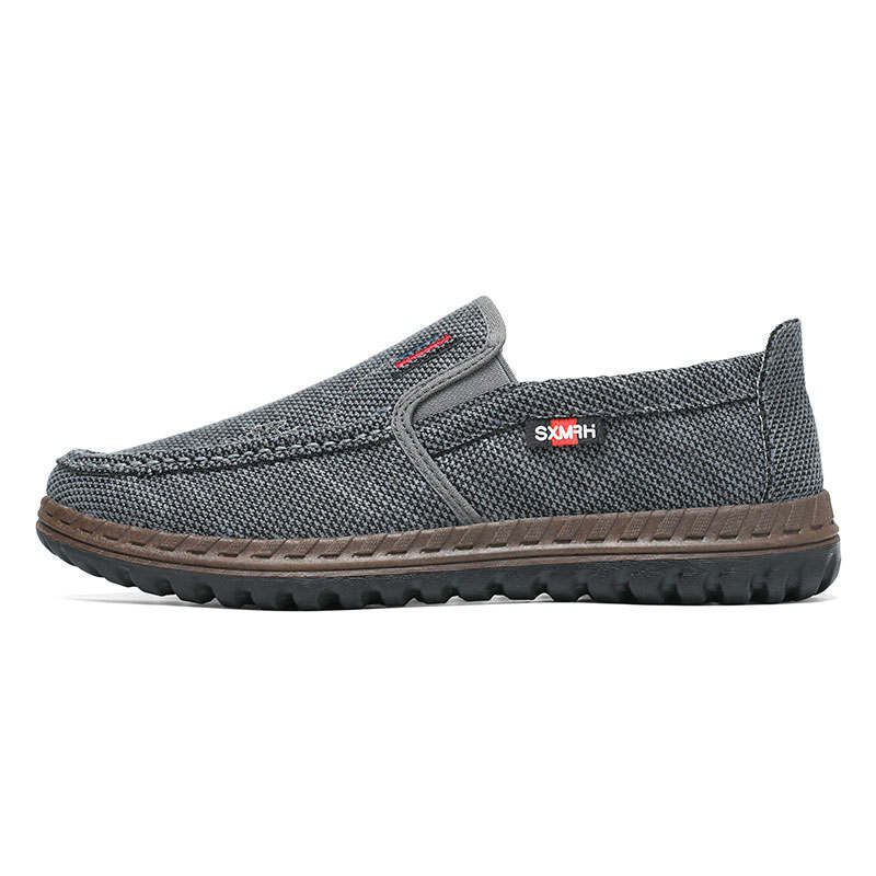 DOUBLE STAR 88 Old Beijing Cloth Shoes Men's Breathable Slip on Soft Sole Comfortable Shoes For Middle Aged And Elderly