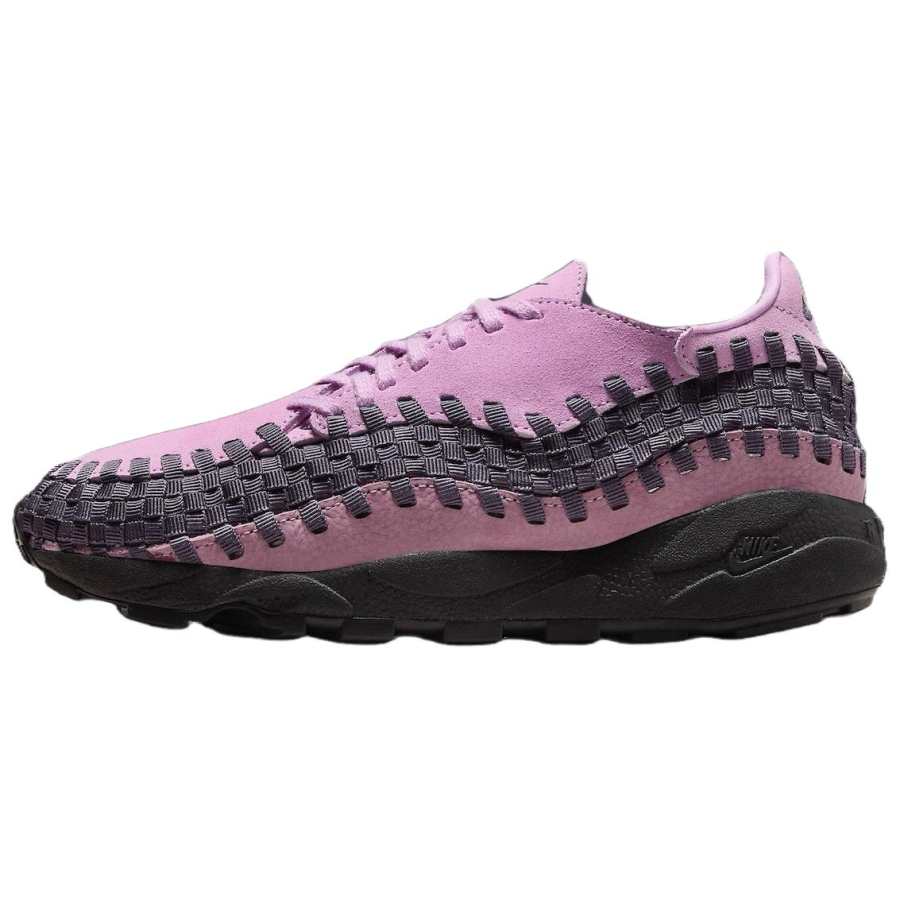 Nike Nike Air Footscape Beyond Pink Textile, Suede Low top Casual Shoes Women's Pink Black