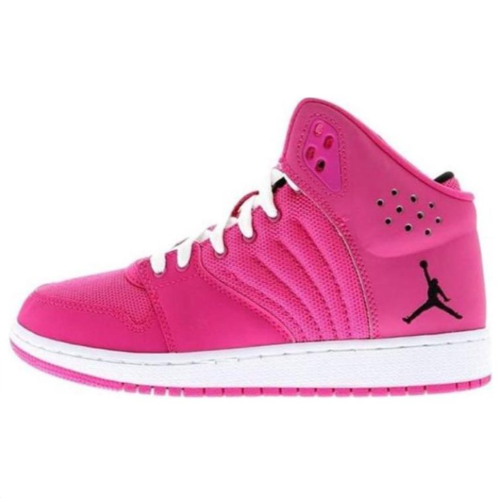 Jordan Jordan Flight 4 Slip Resistant Abrasion Resistant High top Casual Shoes Women's Pink