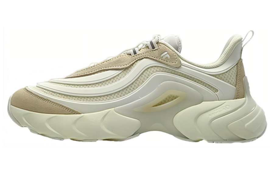 FILA FUSION Ray 4 Fabric Comfortable Cushioning, Wear Resistant Low top Casual Shoes Men's White