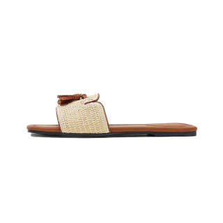 Barphil Slip Resistant Abrasion Resistant Slide Slippers Women's Dark Umber