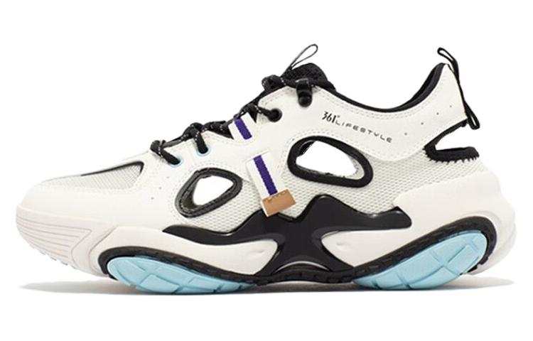 361° Cushioning, Wear Resistant Low top Casual Shoes Men's Feather White/Obsidian Black