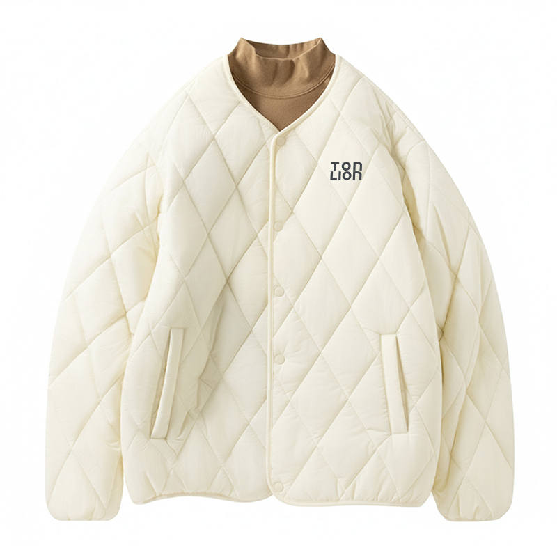 Tonlion Tonlion Puffer Jackets Unisex Collarless Thickened Other