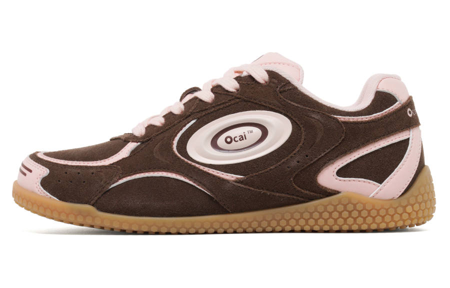 Ocai Slip Resistant Abrasion Resistant Slip Resistant Abrasion Resistant Low top Casual Shoes Women's Pink Brown