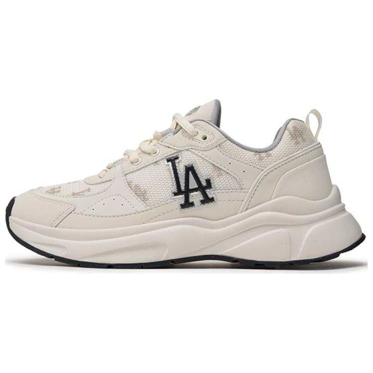 MLB Fast Ball Classic Monogram 24SS Los Angeles Dodgers Vintage Low top Casual Shoes Unisex Milk White
