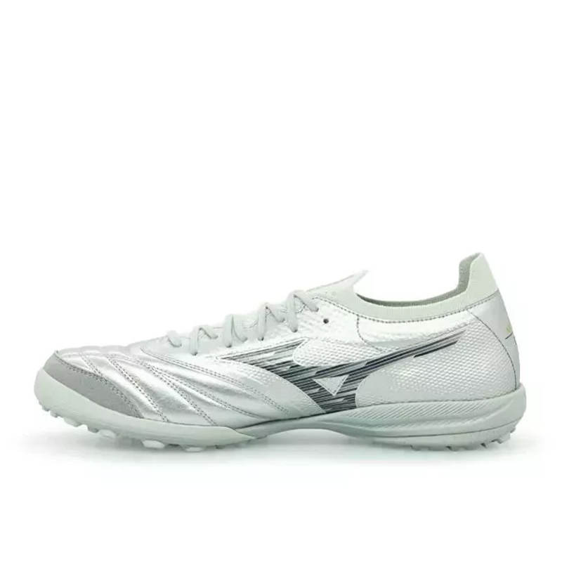 Mizuno Morelia Neo Sala B TF Turf Kangaroo Leather Cushioning, Wear Resistant Soccer Shoes Unisex Silver