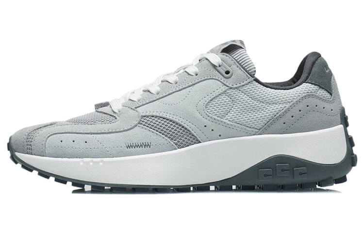 Li-Ning Li Ning CF Tencel Twill Leather, Textile Comfortable Low top Sports Casual Shoes Men's Light Lime
