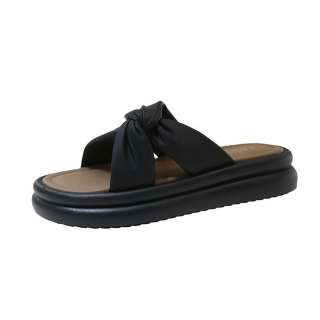 NX DOUGHNUT Abrasion Resistant Quiet Slide Slippers Women's Black