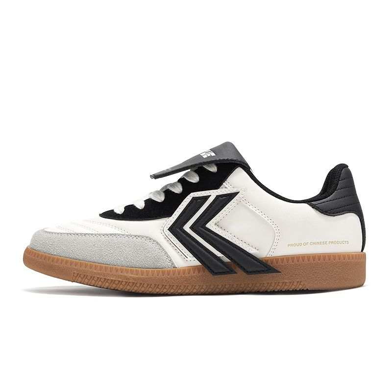 FEIYUE Comfortable Slip-Resistant Abrasion-Resistant Low-top Casual Shoes Unisex Beige Black