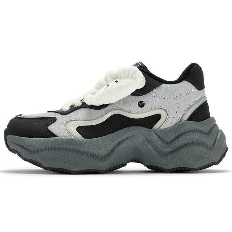 361° Dumpling Shoes Abrasion Resistant Thermal Low top Casual Shoes Women's Recycling Gray
