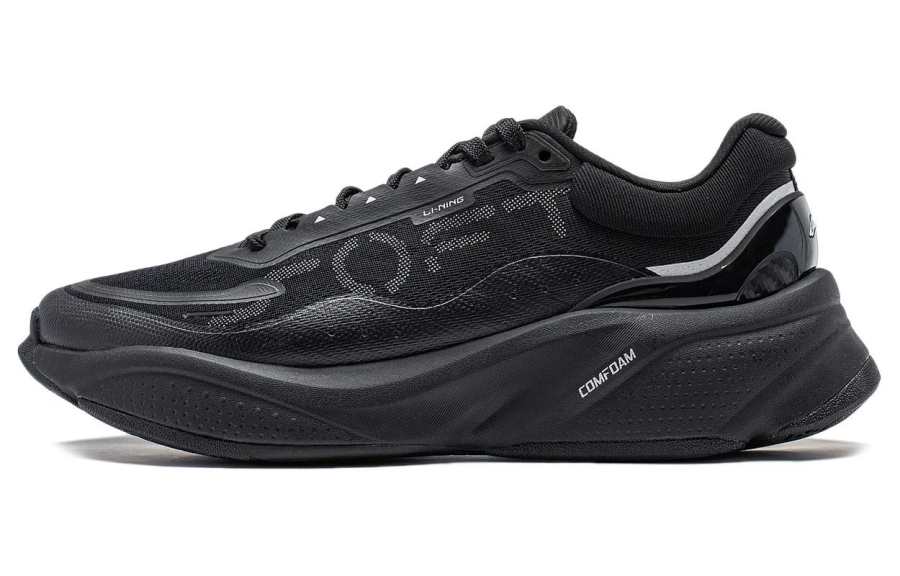 Li-Ning Li Ning Soft Cushioning Abrasion Resistant Lightweight Low top Casual Shoes Women's Black