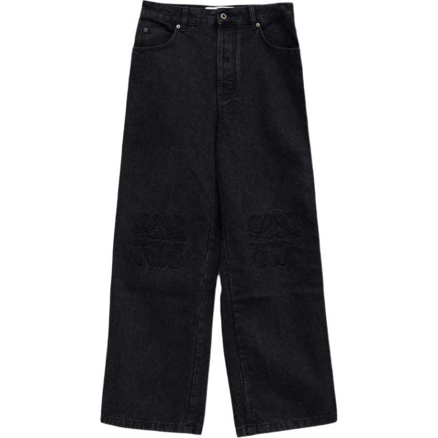 LOEWE Loewe logo-embroidered cotton jeans